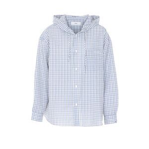 Dunst Women Check Logo Hooded Shirt